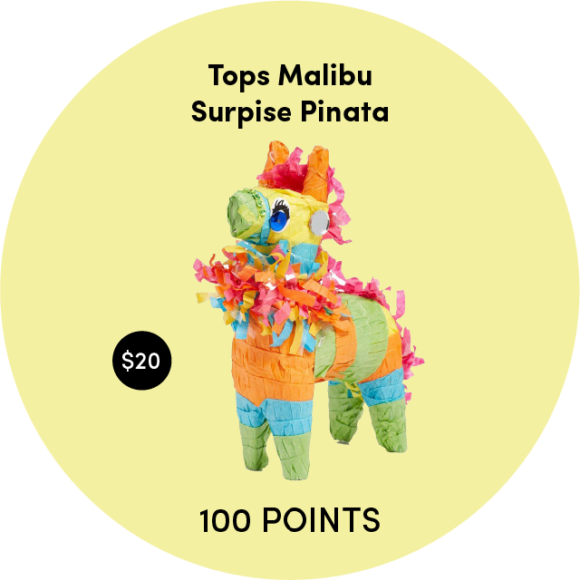 Tops Malibu Surprise Mini Tabletop Pinata - Cartoon Clipart (640x640), Png Download