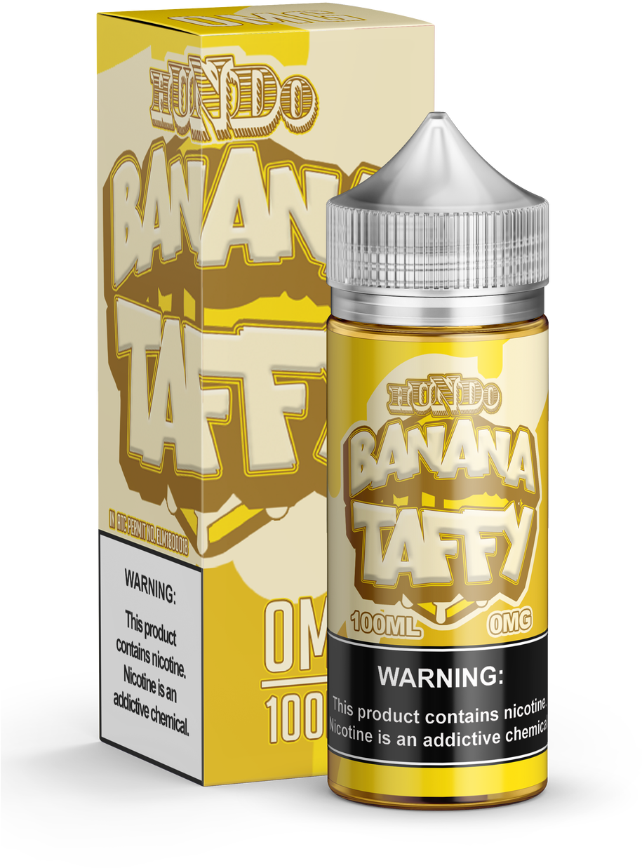 Banana Taffy By Hundo Premium E Juice - Caffeinated Drink Clipart (914x1280), Png Download