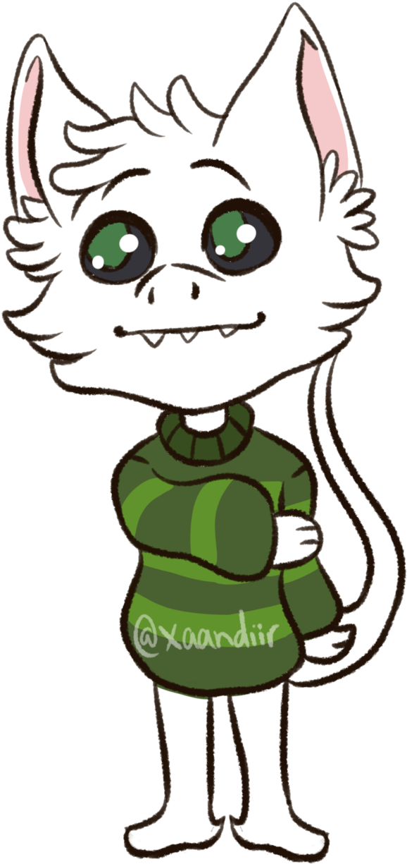 Chibi Commission For Trashø On Pokefarm - Cat Yawns Clipart (1280x1280), Png Download