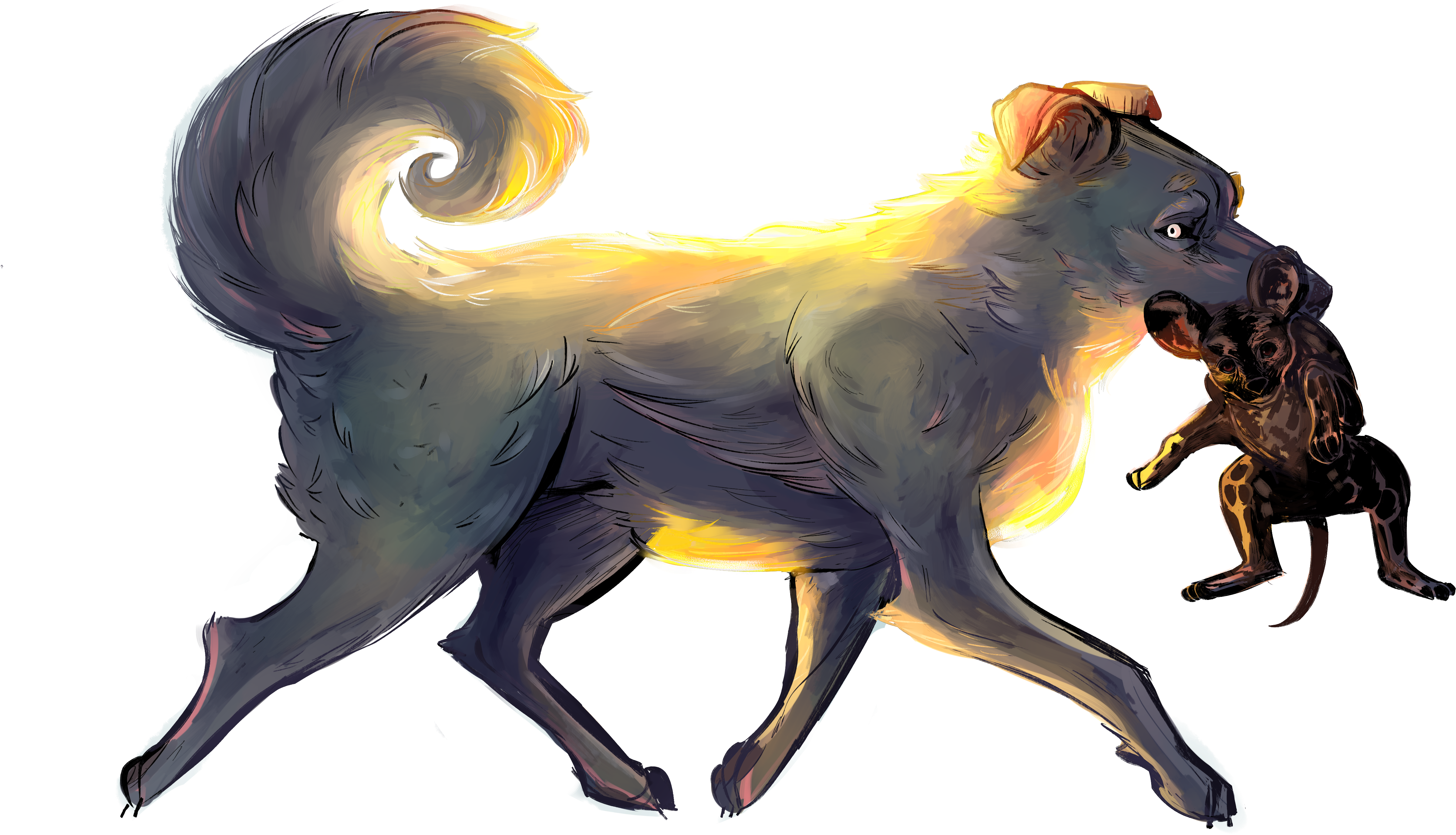 Free Png Download Wild Dogs Png Pics Png Images Background - African Wild Dog Mythical Clipart (850x454), Png Download