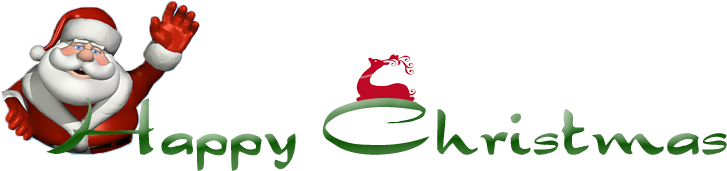 Happy Christmas Png Clipart (801x400), Png Download