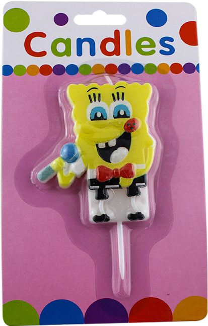 Spongebob Cartoon Birthday Candles B1056 - Animal Figure Clipart (1000x1000), Png Download