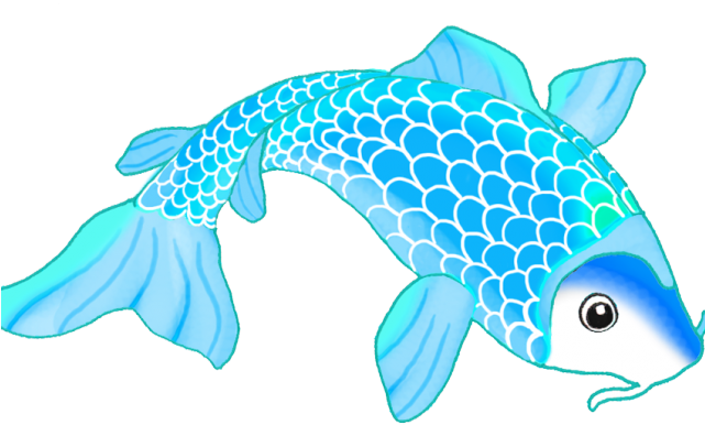 Koi Fish Clipart Svg - Colorful Koi Fish Png Transparent Png (640x480), Png Download