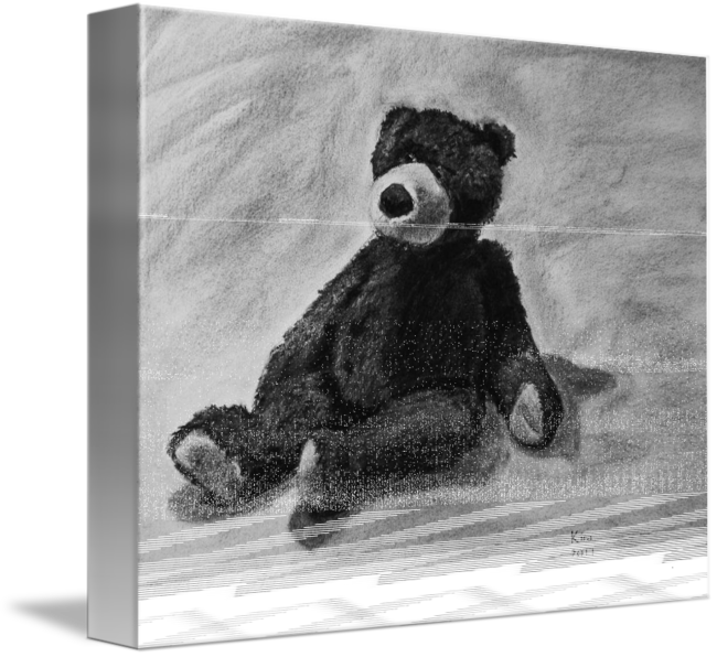 Grizzly Drawing Art - Luge Clipart (650x596), Png Download