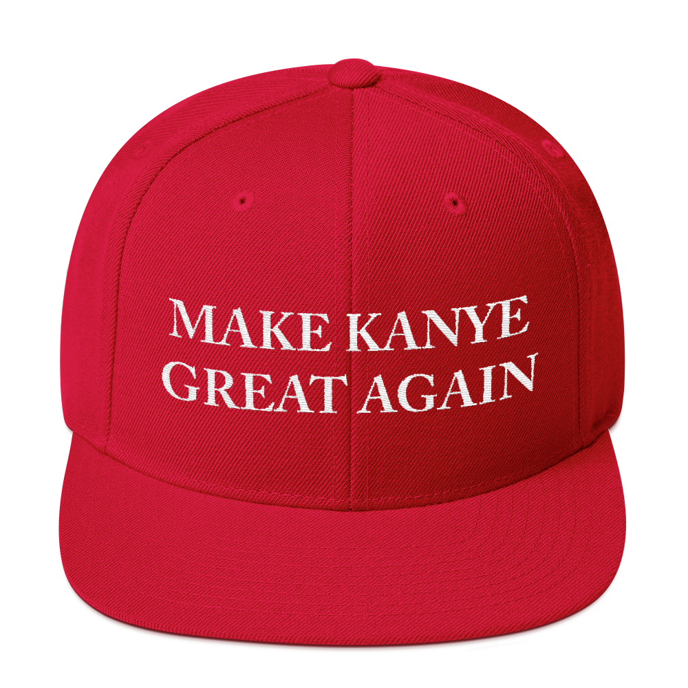 "make Kanye Great Again" Snapback Ii Cocky Clothing - Make Orwell Fiction Again Meaning Clipart (1000x1000), Png Download