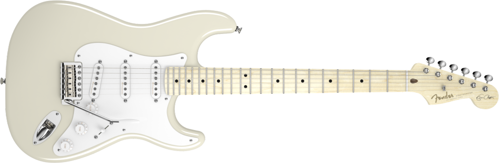 Svg Royalty Free Library Fender Eric Clapton Stratocaster - Fender Stratocaster Mexico Hss Clipart (1000x327), Png Download