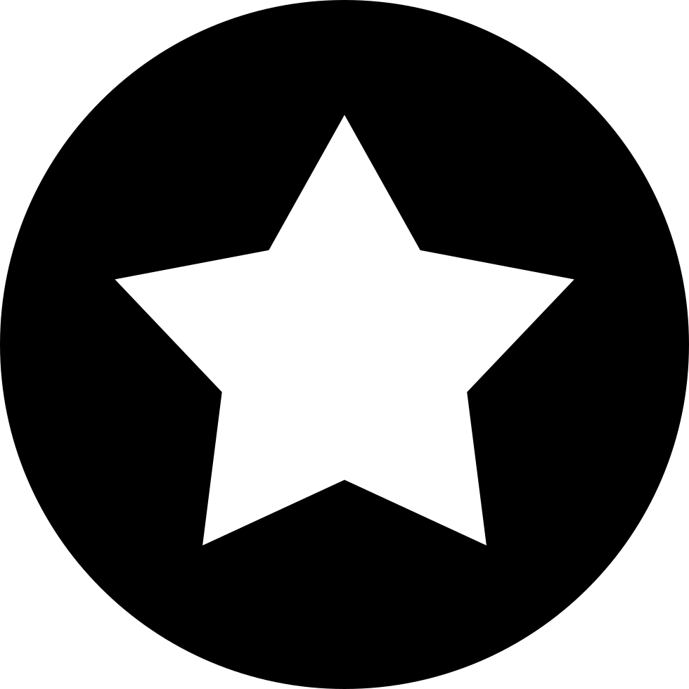 Free Shipping Comments - Circle With Star Icon Clipart (980x980), Png Download