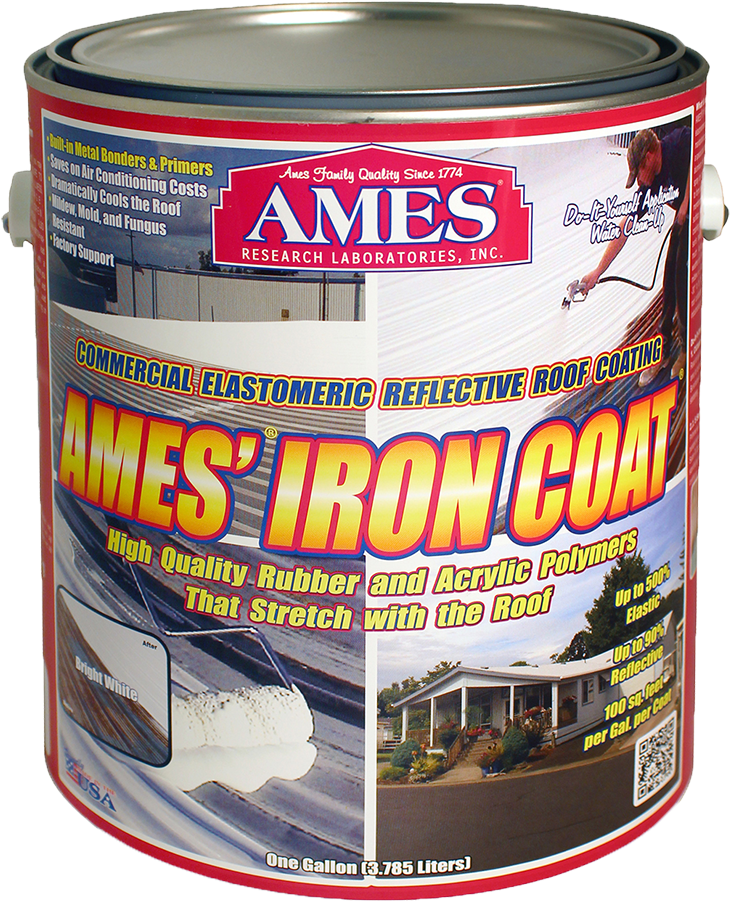 Ames'® Iron Coat® Metal Roof Paint - Ames Clipart (900x900), Png Download