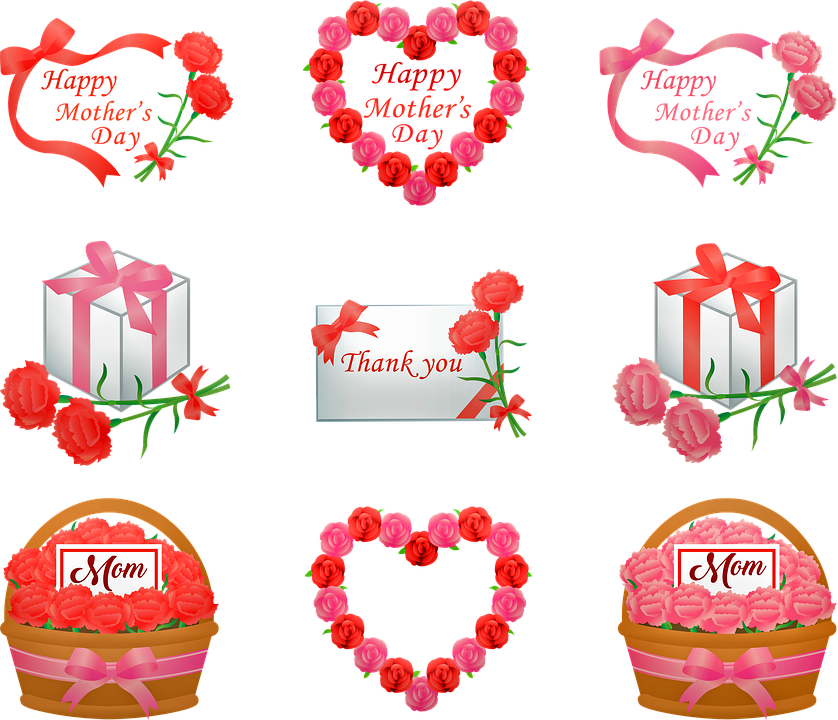 Mother's Day Gifts In Banner - 母 の 日 イラスト Clipart (640x549), Png Download