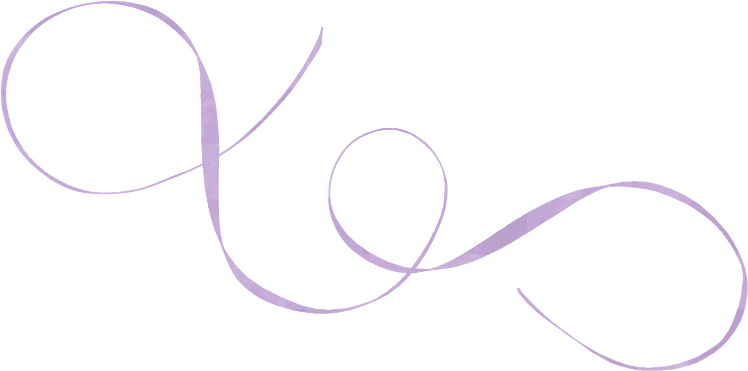 Purple Ribbon - Circle Clipart (1600x827), Png Download