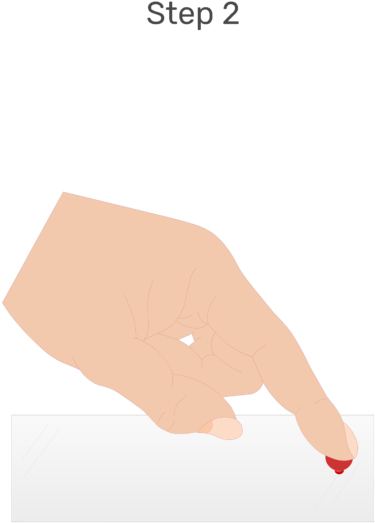 An Animation Of A Drop Of Blood Being Placed On One - Illustration Clipart (666x550), Png Download