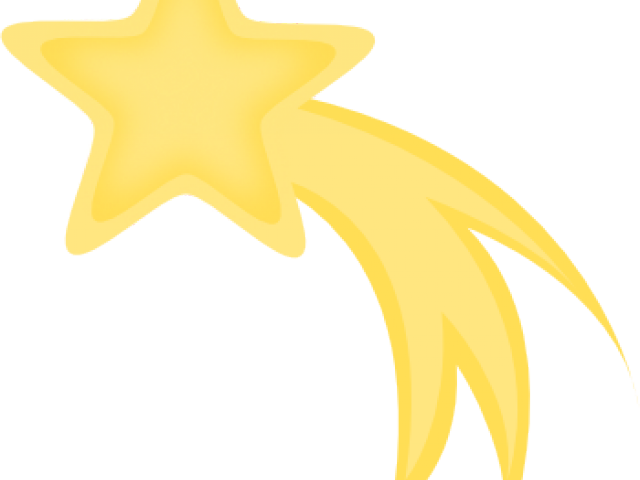 Falling Stars Clipart Object - Shooting Star - Png Download (640x480), Png Download