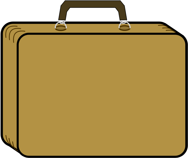 Briefcase Drawing - Suitcase Clipart Png Transparent Png (800x566), Png Download