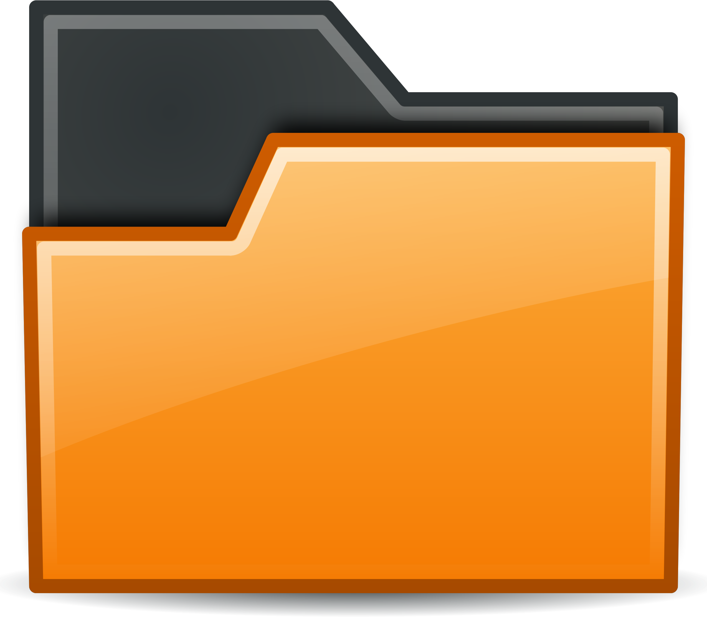 This Free Icons Png Design Of Folder Orange - Directory Clipart (2400x2094), Png Download