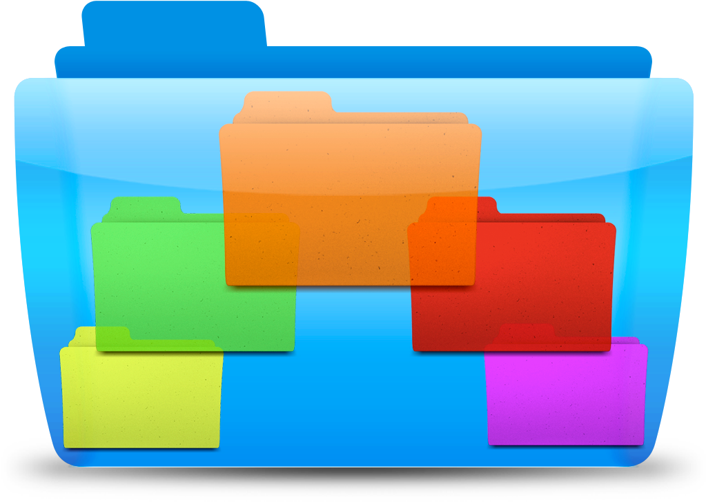 Mac Color Folder Icons Free - Icon Windows Active Directory Clipart (1024x1024), Png Download