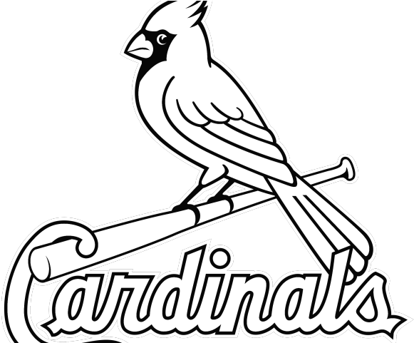 St Louis Cardinals Logo Vector - Cardinals Black Vector Clipart (640x480), Png Download