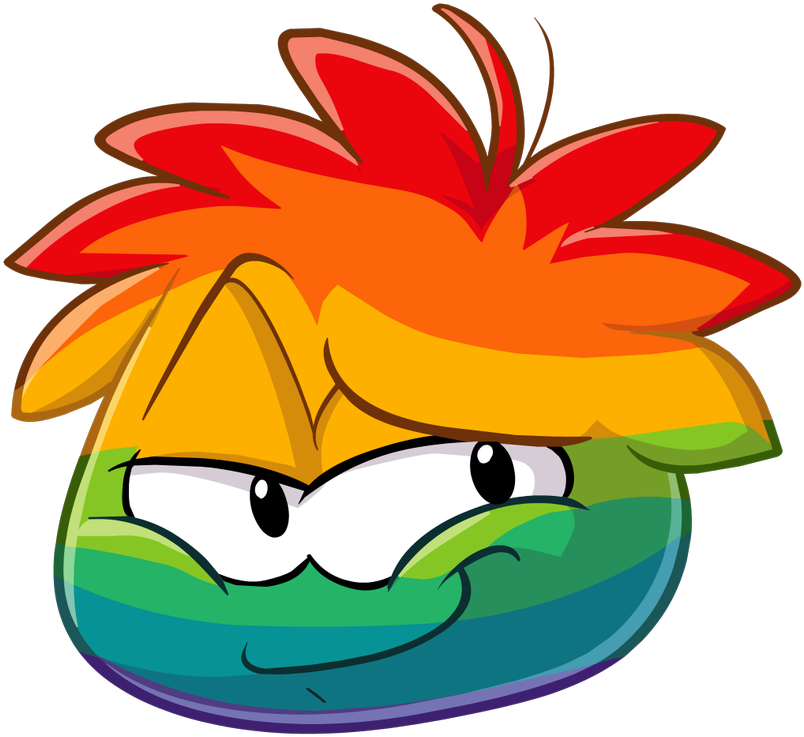 Sam 🌌 On Twitter - Rainbow Puffle Clipart (1200x758), Png Download