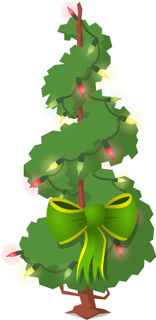 Jamaaliday Spiral Hedge Green - Illustration Clipart (625x1280), Png Download