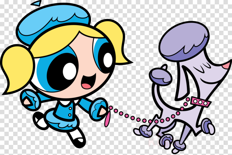 Powerpuff Girls Bubbles Clipart Poodle Blossom, Bubbles, - Powerpuff Girls Bubbles And Dogs - Png Download (900x600), Png Download