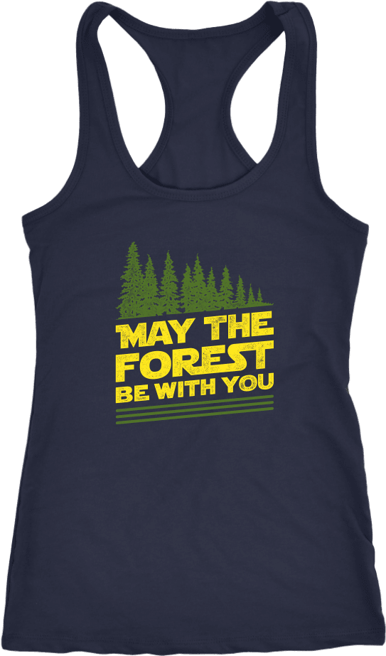 Color Splash May The Forest Be With You Tank - Active Tank Clipart (1024x1024), Png Download