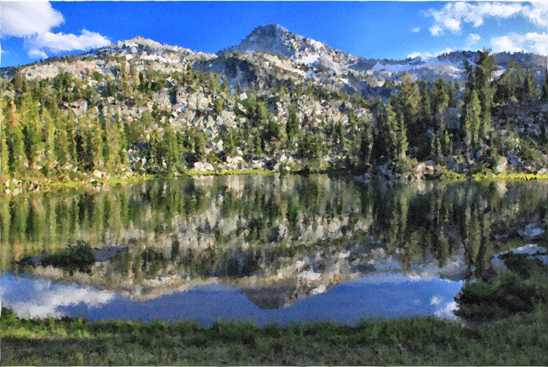 Mountain Lake - Tarn Clipart (800x536), Png Download