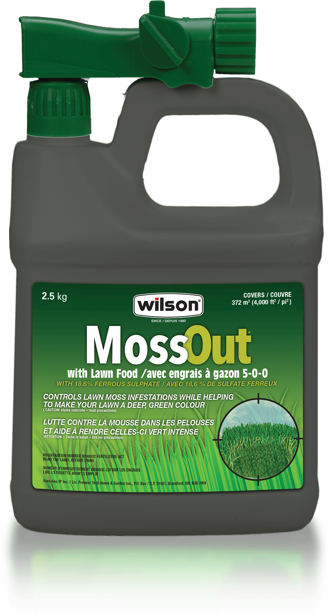 Wilson Mossout With Lawn Food 5 0 - Grass Clipart (2160x2160), Png Download