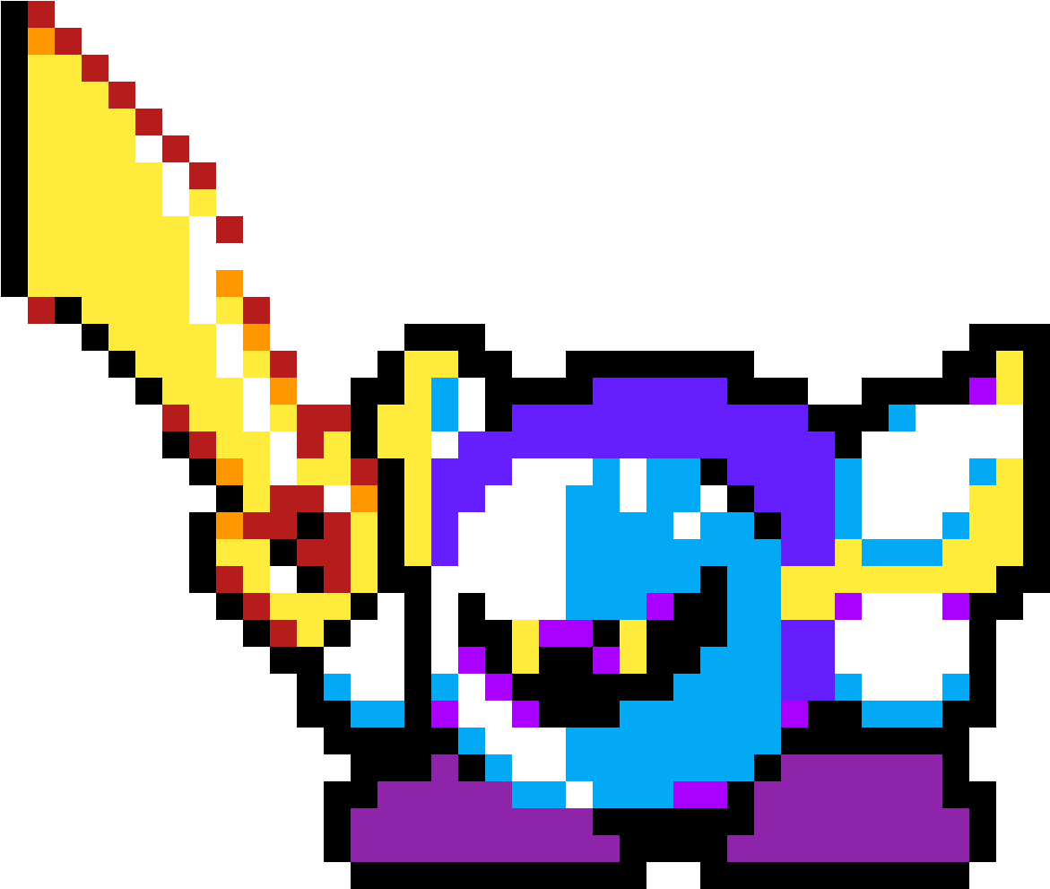 Meta Knight Pixel Art Minecraft , Png Download - Meta Knight Pixel Art Clipart (1171x991), Png Download