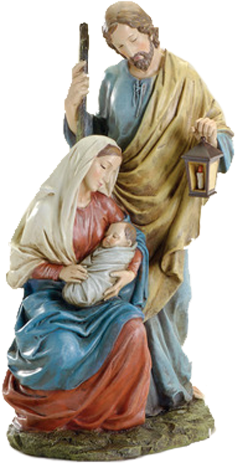 Roman Statue Png - Holy Family Nativity Clipart (477x939), Png Download