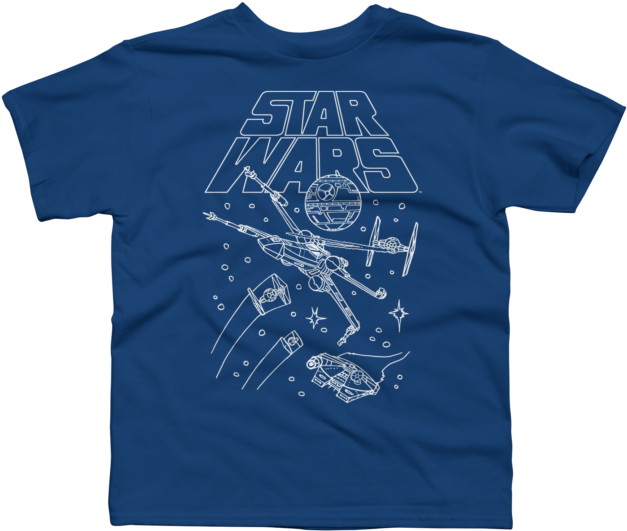 Star Wars Ship Outlines - Active Shirt Clipart (650x650), Png Download