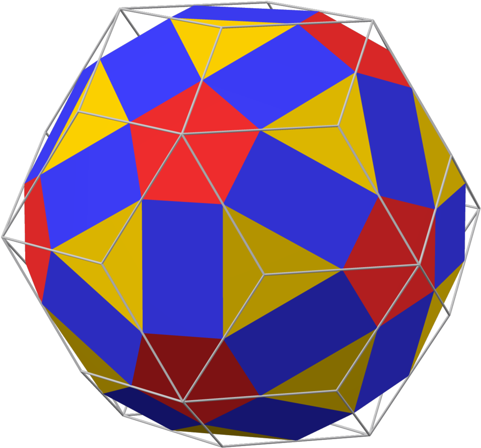 Johannes Kepler In Harmonices Mundi Named This Polyhedron - Triangle Clipart (1000x954), Png Download