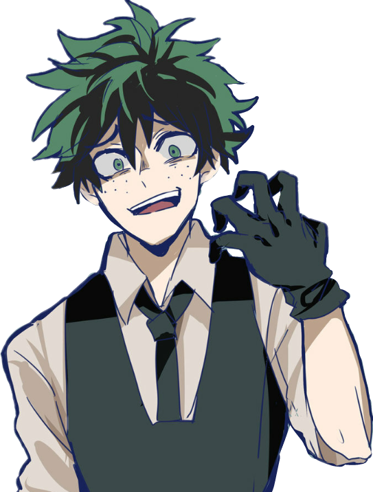 #deku #evil #bnha #bnhadeku #villain #dekuvillain - My Hero Academia Villain Deku Fanart Clipart (543x716), Png Download