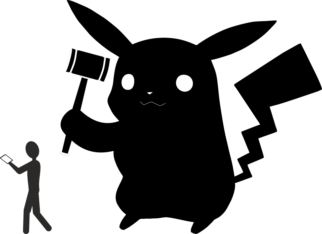 Pokemon Play Surprise Pokemon Go Png Image - Pokemon Vector Clipart (1280x929), Png Download