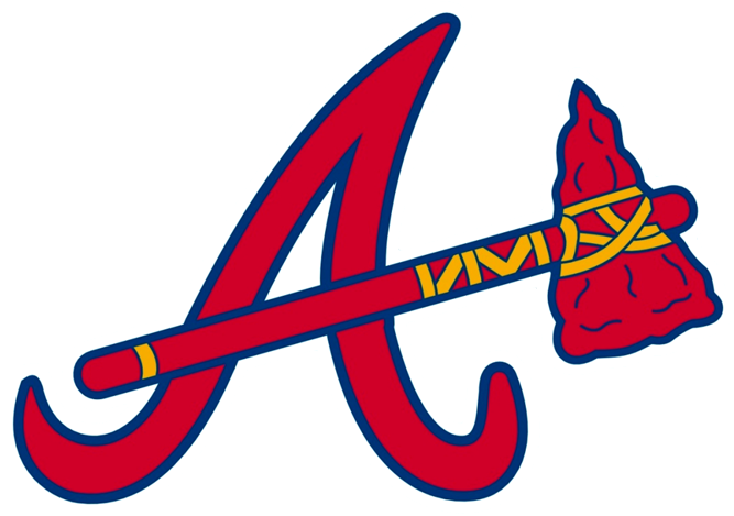 What's The Braves Power Ranking Heading Into The 2018 - Atlanta Braves Logo Black And White Clipart (720x540), Png Download