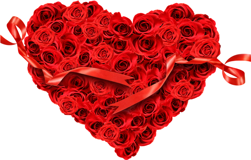 Download High Resolution Png - Heart In Rose Clipart (866x650), Png Download
