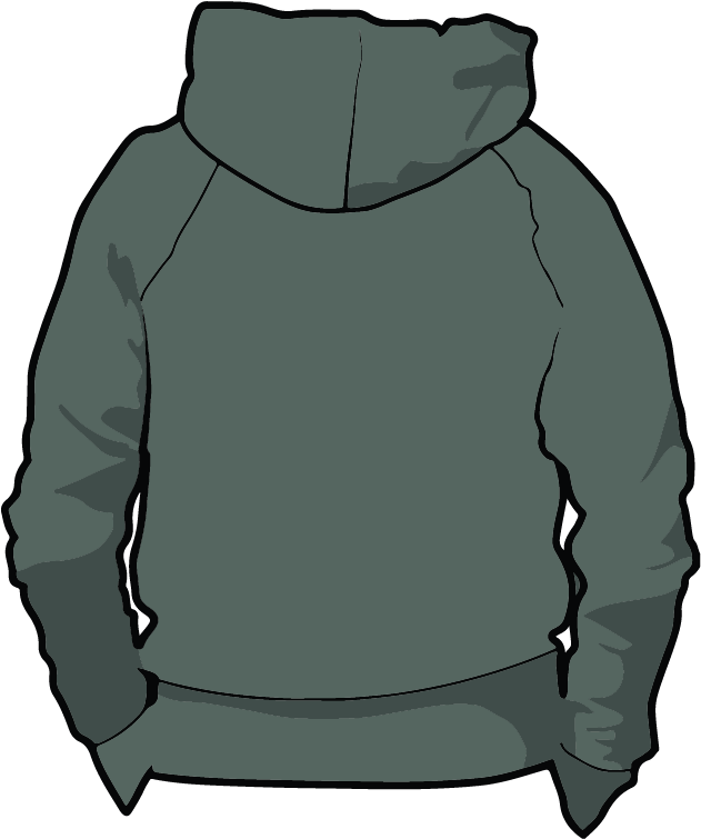 2018 Stoke Out Hoodie Colors Alpine Green - Back Of Maroon Hoodie Clipart (901x960), Png Download