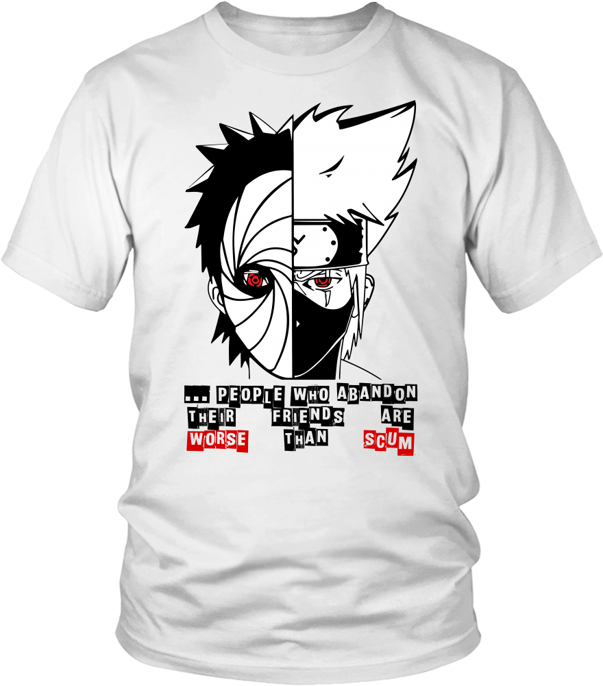 Kakashi Obito Men Short - Shirt Clipart (1000x1000), Png Download