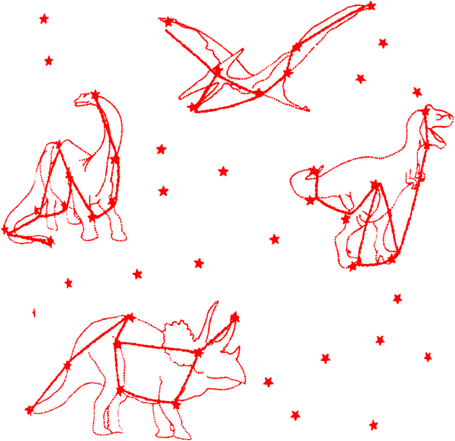 #aesthetic #red #embroidered #embroidery #dinosaur - Dinosaur Aesthetic Png Clipart (932x904), Png Download