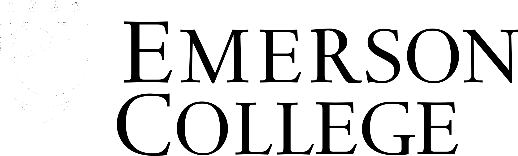 Emerson College Logo Black And White - Emerson College Clipart (2400x2400), Png Download