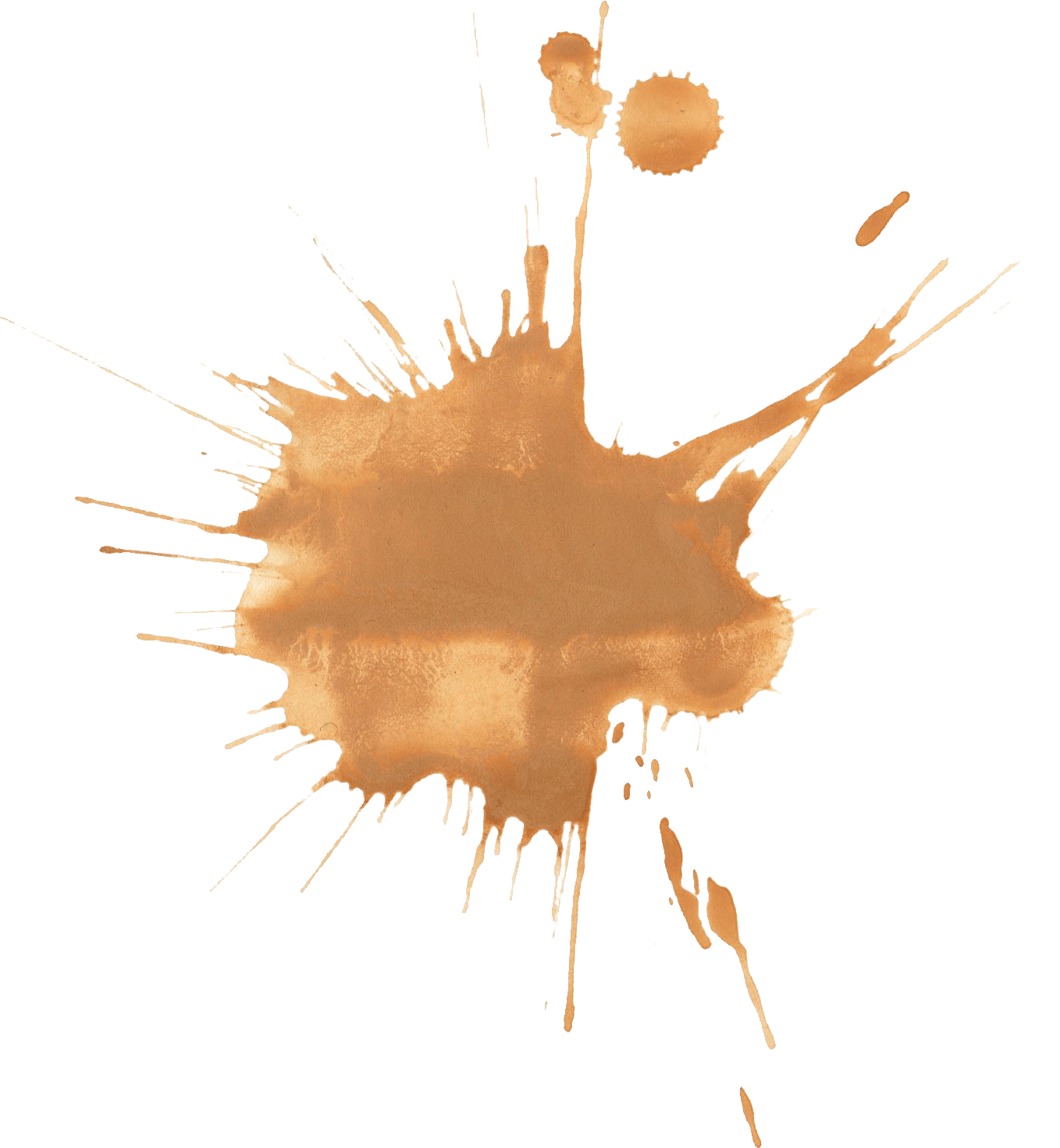 18 Brown Watercolor Splatter Png Transparent - Visual Arts Clipart (1358x1470), Png Download
