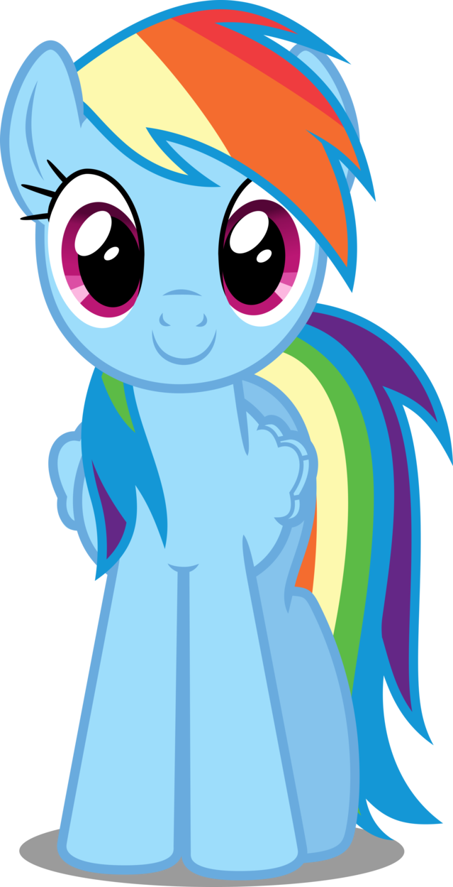 Rainbow Dash Images Rainbow Dash Hd Wallpaper And Background - Mlp Rainbow Dash Front Clipart (639x1249), Png Download