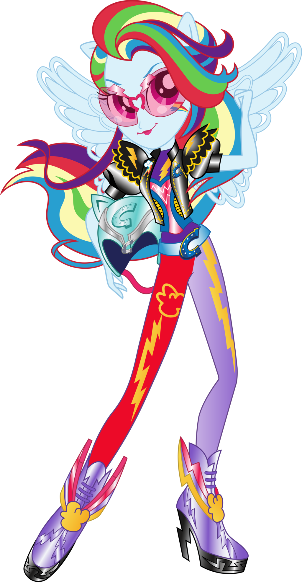Equestria Girls Rainbow Dash Dress Up My Games 4 Girls - My Little Pony Equestria Girl Friendship Games Rainbow Clipart (1024x1971), Png Download