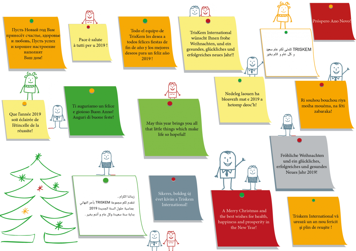 Triskem' Team Wishes You A Fruitful Year 2019 - Cartoon Clipart (1200x848), Png Download