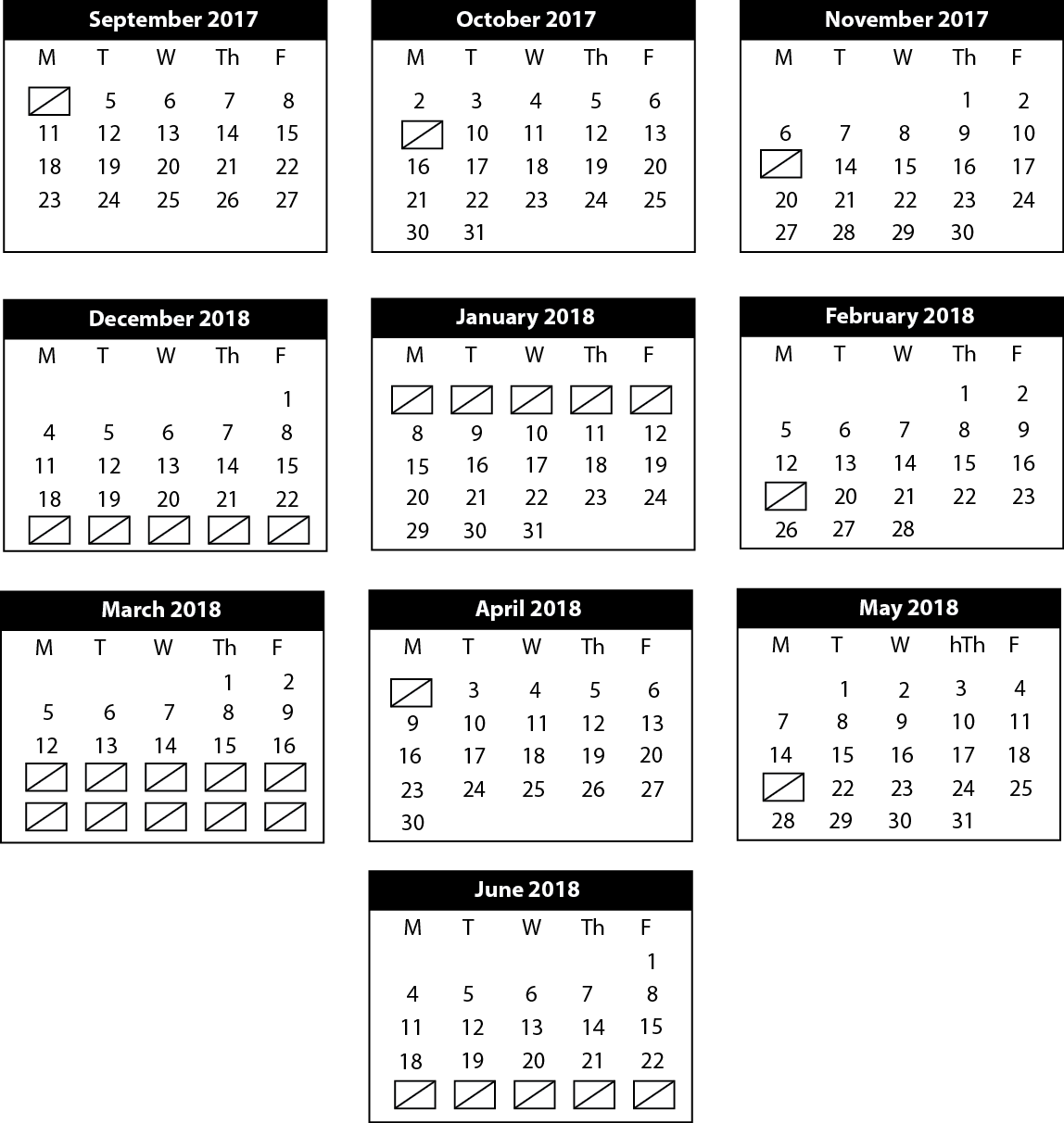 2017-2018 Calendar - November 2018 April 2019 Calendar Clipart (1148x1212), Png Download