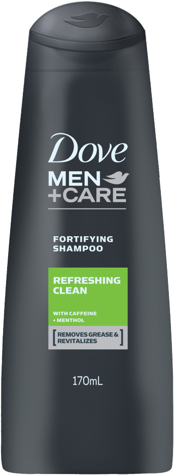 Dove Men Care Refreshing Clean Fortifying Shampoo Clipart (985x985), Png Download