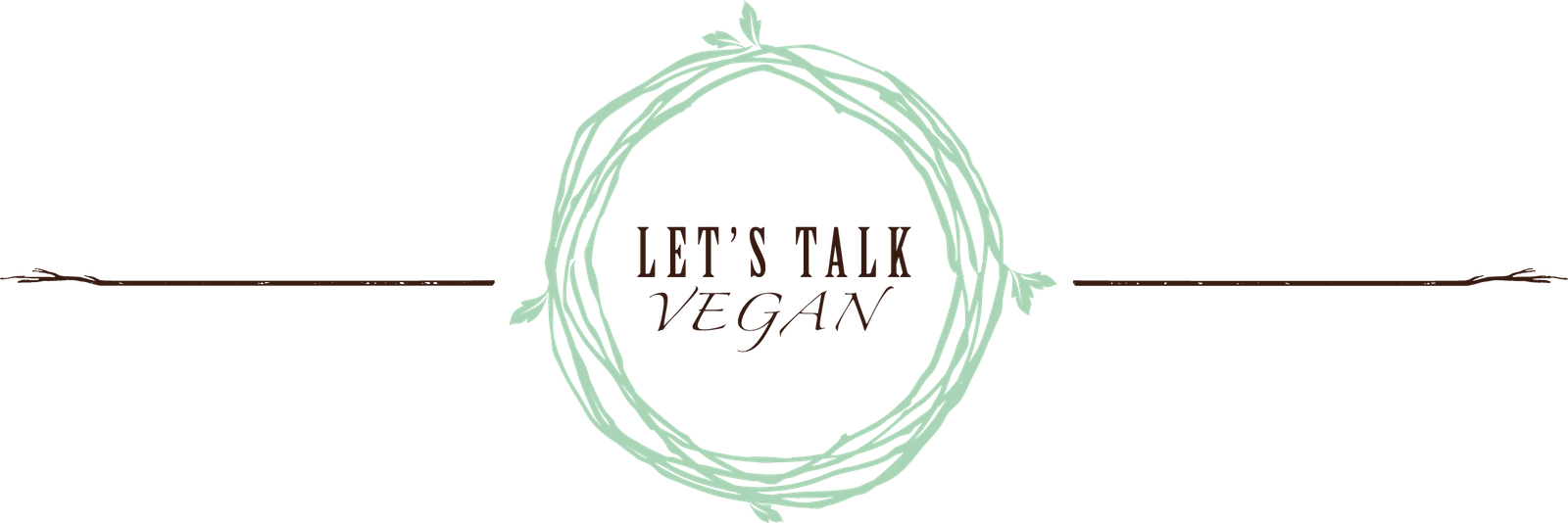 Let's Talk Vegan - Calligraphy Clipart (1600x534), Png Download