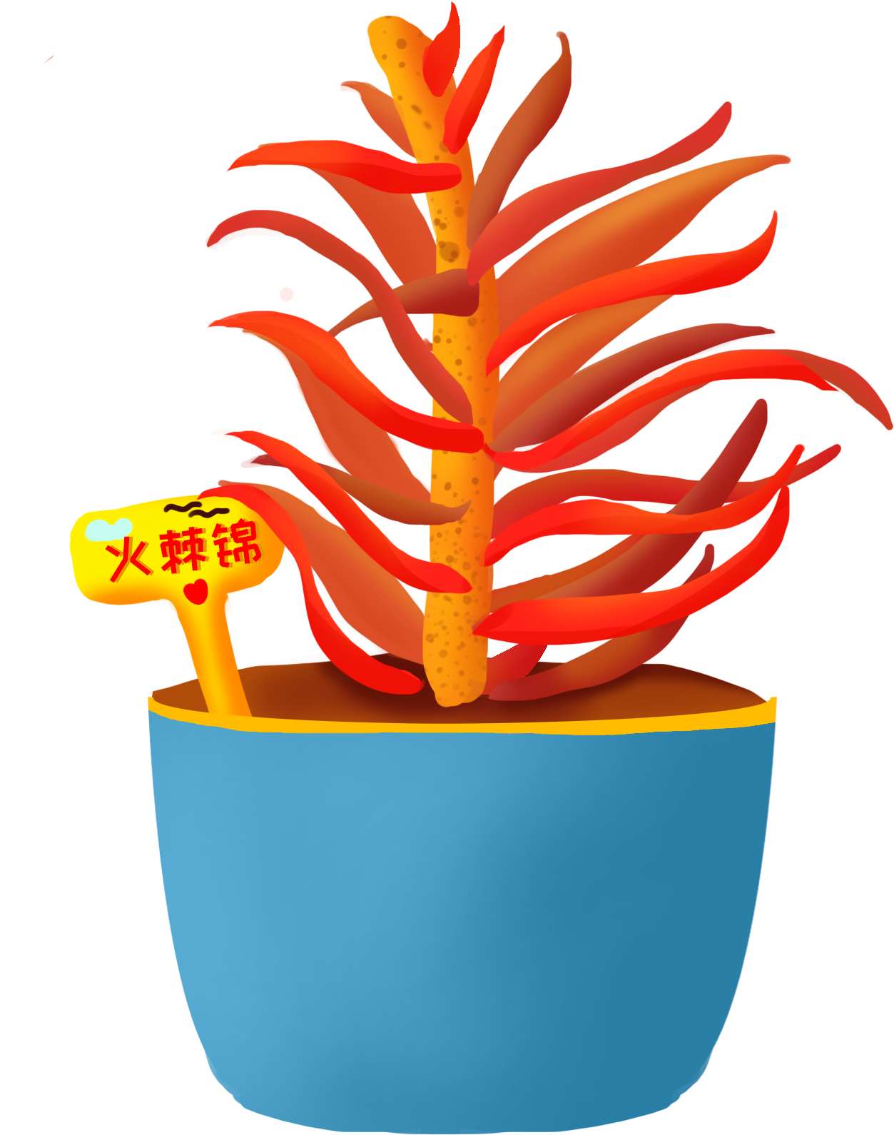 Flavor Potted Plants Hand Painted Png And Psd - Plants Clipart (2000x2000), Png Download