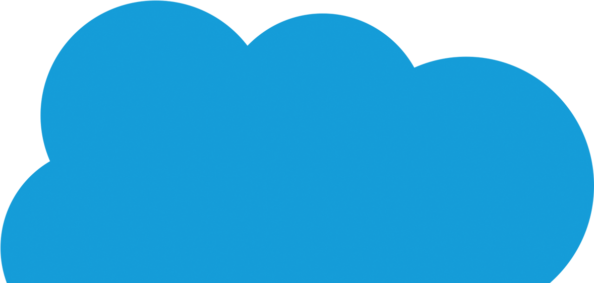 Salesforce Logo Transparent Background - Transparent Background Salesforce Cloud Logo Clipart (1600x650), Png Download