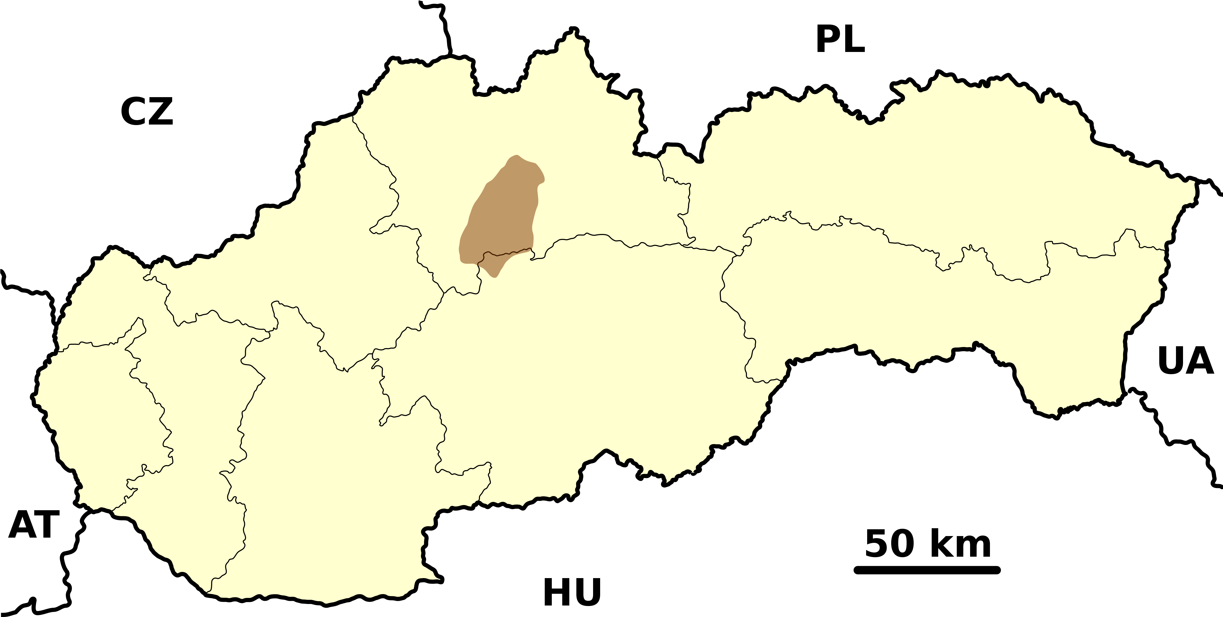 Veľká Fatra - Slovenska Clipart (4680x2518), Png Download