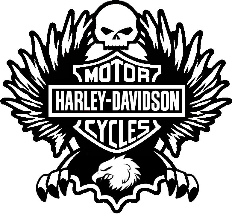 Tagbdh-hd20 - Harley Davidson Clipart (833x714), Png Download