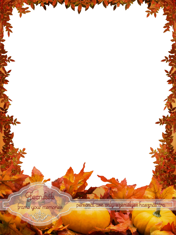 Pumpkin Frame - Pumpkin Frame Scrapbook Paper Clipart (600x800), Png Download